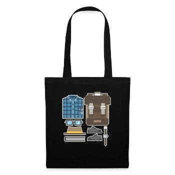 Streber Equipment Nerd Nerdy Geek Gift Idea - Tote Bag - black - Front