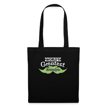 Le plus grand grand-père du monde I barbe grand-père schnauzer grand-mère - Sac en tissu - noir - Devant