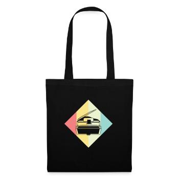 piano - Sac en tissu - noir - Devant