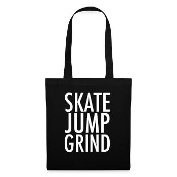 Skate Jump Grind - Stoffbeutel - Schwarz - Vorne