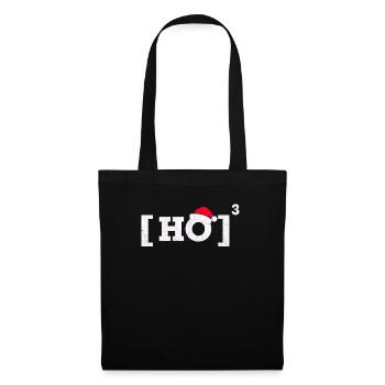 Christmas T-Shirt Santa Claus Motiv Kids - Tote Bag - black - Front