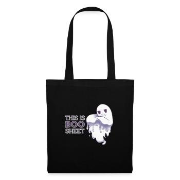 T-shirt d'Halloween - T-shirt Ghost - Drôle - Sac en tissu - noir - Devant