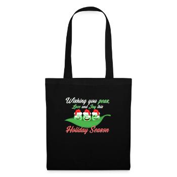 Christmas peas - Tote Bag - black - Front