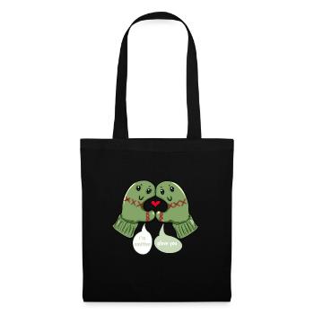 Glove Love Winter Winter Time Cheey - Tote Bag - black - Front