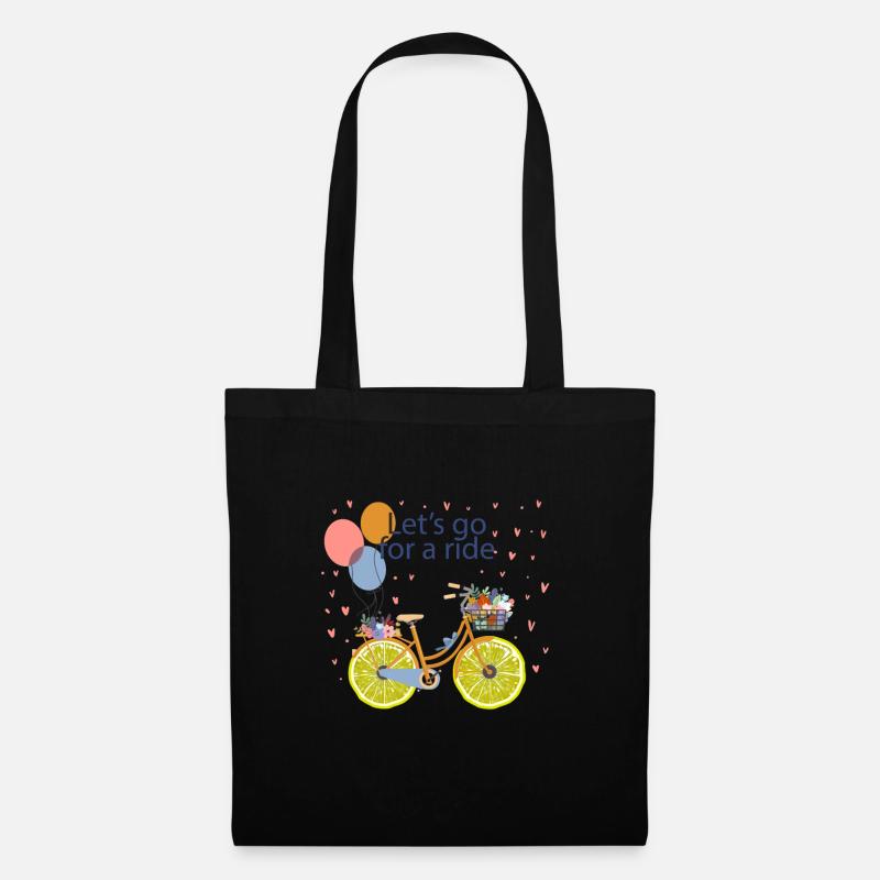 Let's Go Bicycle - Édition limitée - Sac en tissu - noir