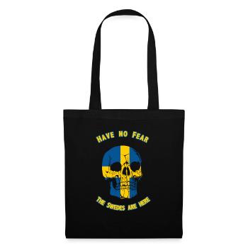 Sweden skull - Tote Bag - black - Front