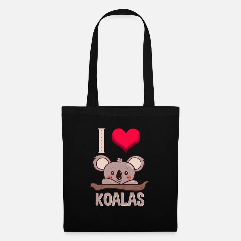 Koala Koala Bear Love Funny Gift - Tote Bag - black