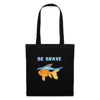 Goldfish Shark Tshirt Fish Lover Fishkeeper Gifts - Stoffbeutel - Schwarz - Vorne