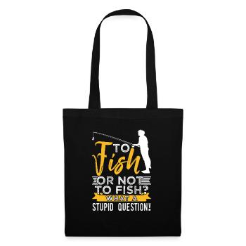 To Fish Or Not To Fish? - Stoffbeutel - Schwarz - Vorne