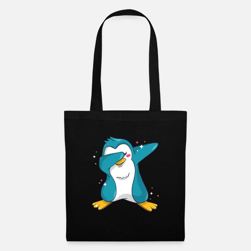 Dab Pinguin - Stoffbeutel - Schwarz