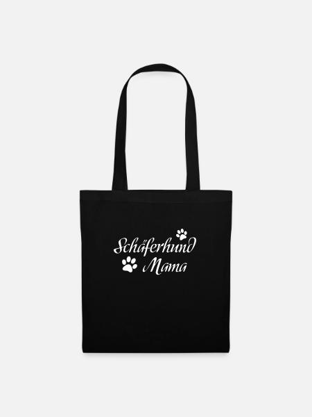 Schäferhund Mama - Stoffbeutel - Schwarz