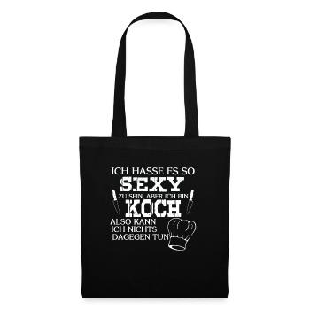 Sexy Koch - Stoffbeutel - Schwarz - Vorne