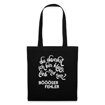 Small love Nice mistake gift saying evil - Tote Bag - black - Front