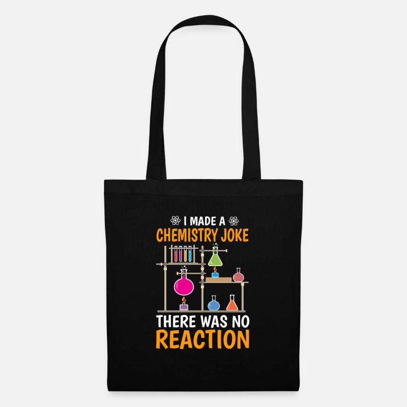 Expérience de chimie avec science physique - Sac en tissu - noir