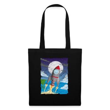 Rocket Rocket Space Astronaut Gift - Sac en tissu - noir - Devant