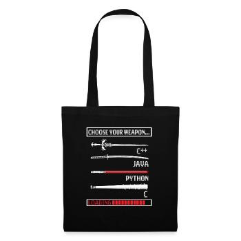 Programmierer Geschenk Java C Programmierung - Stoffbeutel - Schwarz - Vorne