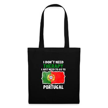 Portugal Portugal cadeau idée cadeau pays - Sac en tissu - noir - Devant