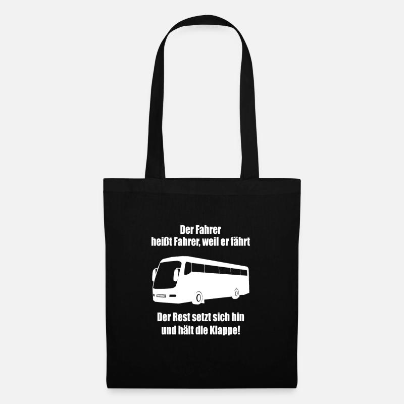 Chauffeur de bus - Sac en tissu - noir
