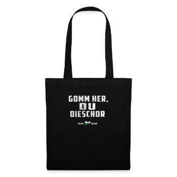 Viens ici Tiger - Gomm Her DU Dieschor - Saxon - Sac en tissu - noir - Devant