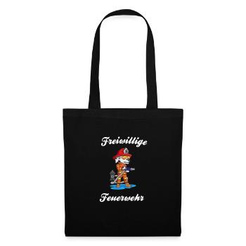 Volunteer firefighter dog firefighter gift - Tote Bag - black - Front