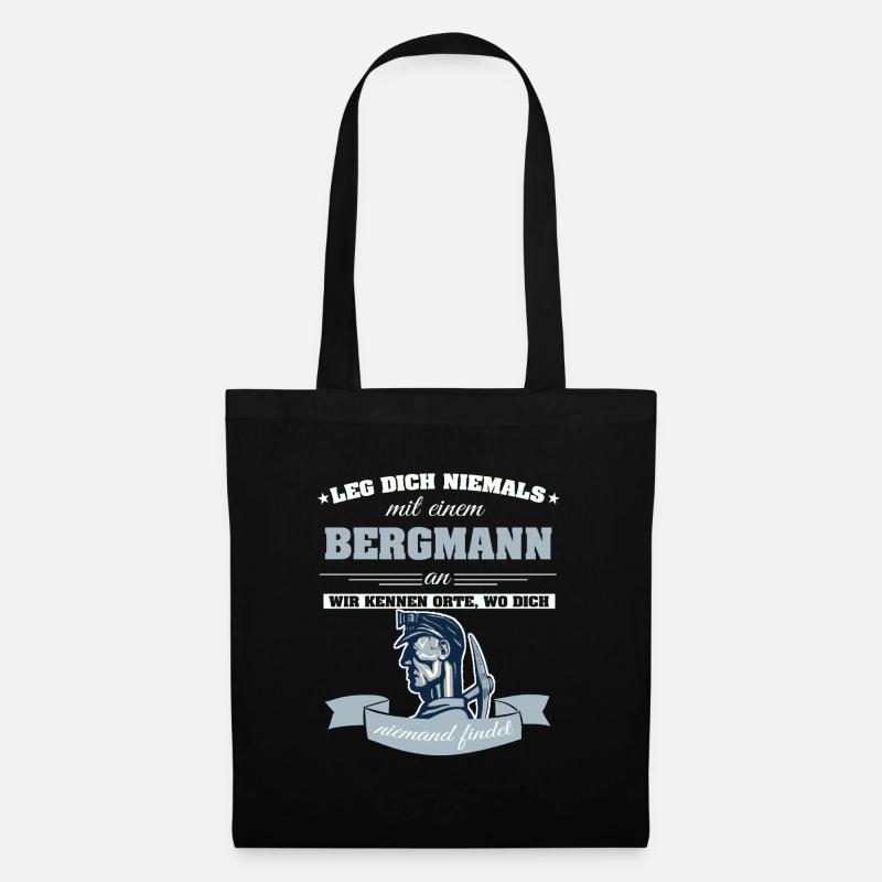Bergmann Bergarbeiter - Stoffbeutel - Schwarz
