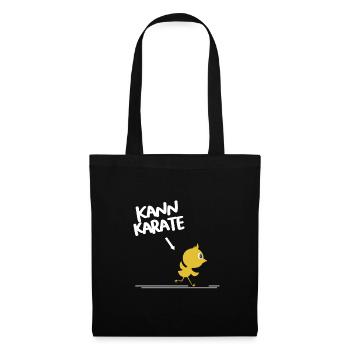 Kann Karate Lustiges Kücken Süß Auffallen Geschenk - Stoffbeutel - Schwarz - Vorne
