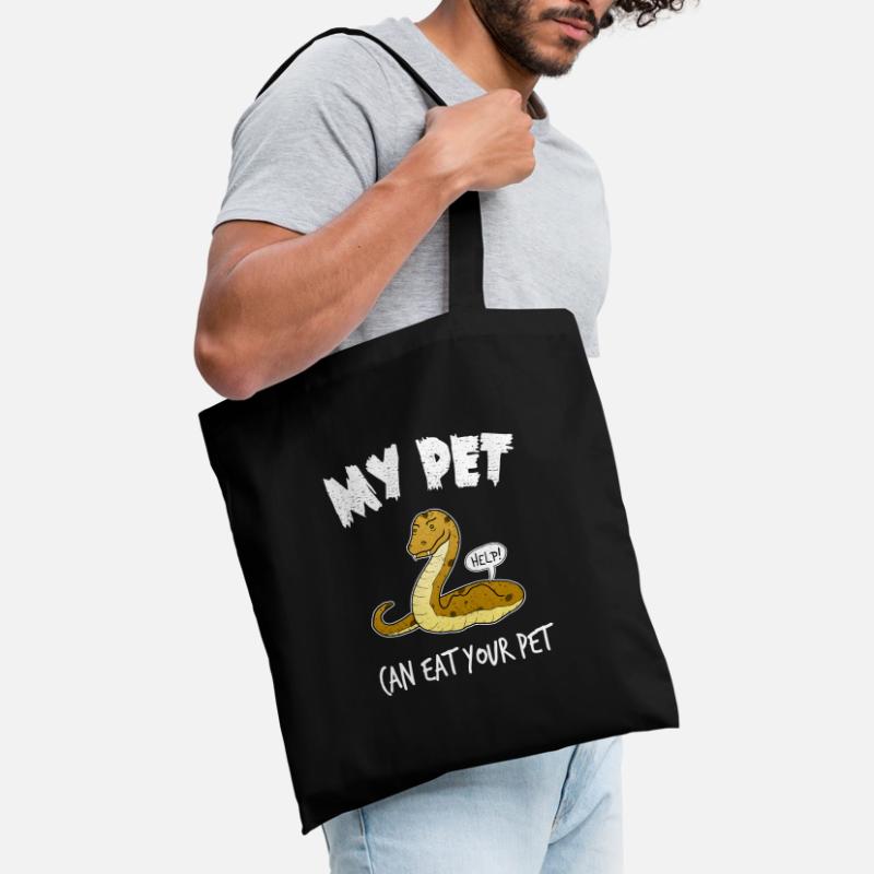 Cadeau drôle d'animal familier de python de serpent Sac en tissu