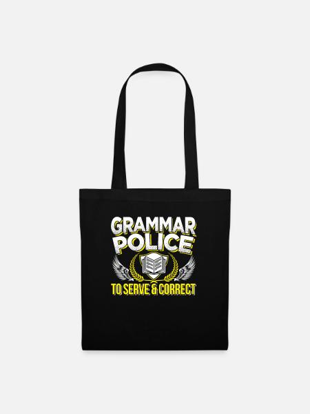 Linguistik Grammatik Deutsch Lehrer Geschenk - Stoffbeutel - Schwarz