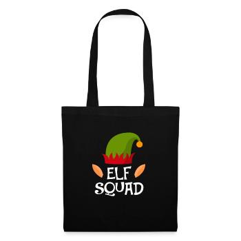 onze squad Noël advent onze elfe fee cadeau - Sac en tissu - noir - Devant