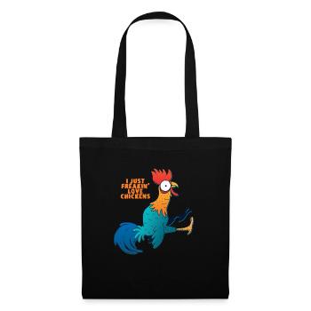 I Just Freakin Love Chickens - Tote Bag - black - Front