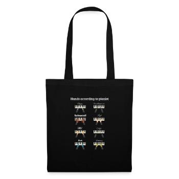 Funny Piano Teacher Student Musician Gift - Tote Bag - black - Front