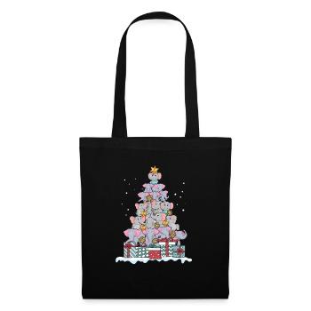 Elephant Elephant Africa Zoo Christmas Gift - Sac en tissu - noir - Devant