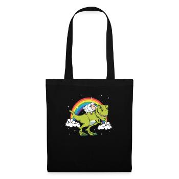 T-Rex Tyrannosaurus dinosaur sheep gift - Tote Bag - black - Front