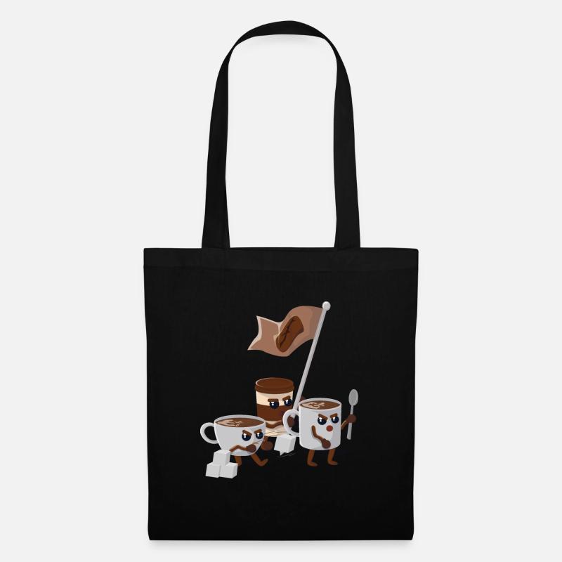 Kaffee Revolution - Stoffbeutel - Schwarz
