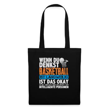 Basketball - Stoffbeutel - Schwarz - Vorne