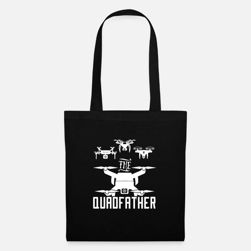 The Quadfather | Drone pilot - Tote Bag - black
