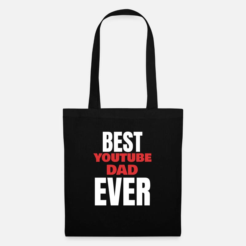 Youtube Youtuber Vlogging Vlog Far Geschenk - Stoffbeutel - Schwarz