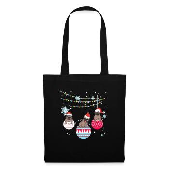 Cadeau de Noël - Sac en tissu - noir - Devant
