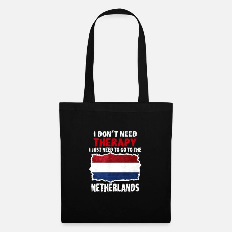 Pays-Bas - Sac en tissu - noir