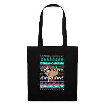 sloth sweater christmas gift - Tote Bag - black - Front