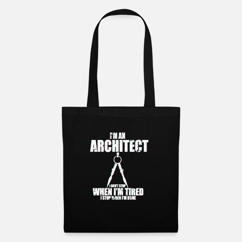 Architect blueprint - Tote Bag - black