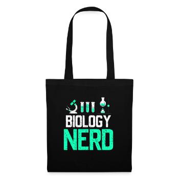 Biologie-Nerd - Stoffbeutel - Schwarz - Vorne