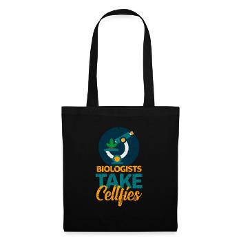 Biologiste CellFies - Sac en tissu - noir - Devant