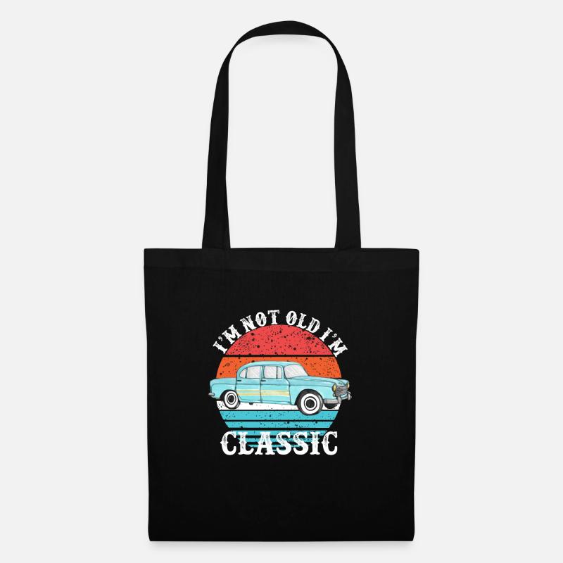 I'm not old I'm Classic - Klassiker - Oldtimer - Stoffbeutel - Schwarz