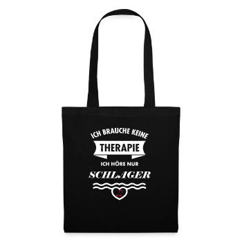 Schlager music music schlager heart gift idea - Tote Bag - black - Front