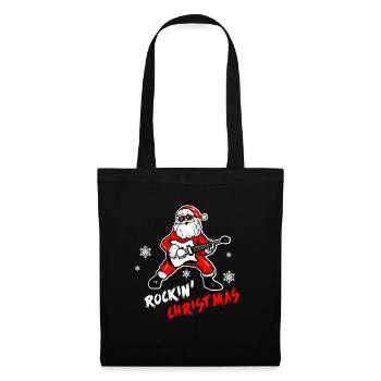 Chemise de Noël drôle - Sac en tissu - noir - Devant