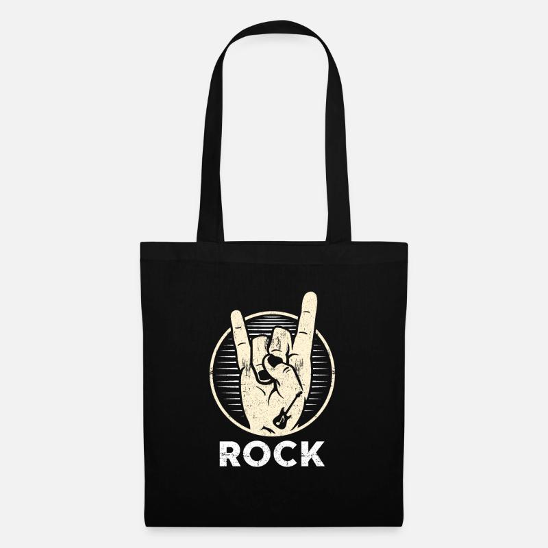 rock n roll - Stoffbeutel - Schwarz
