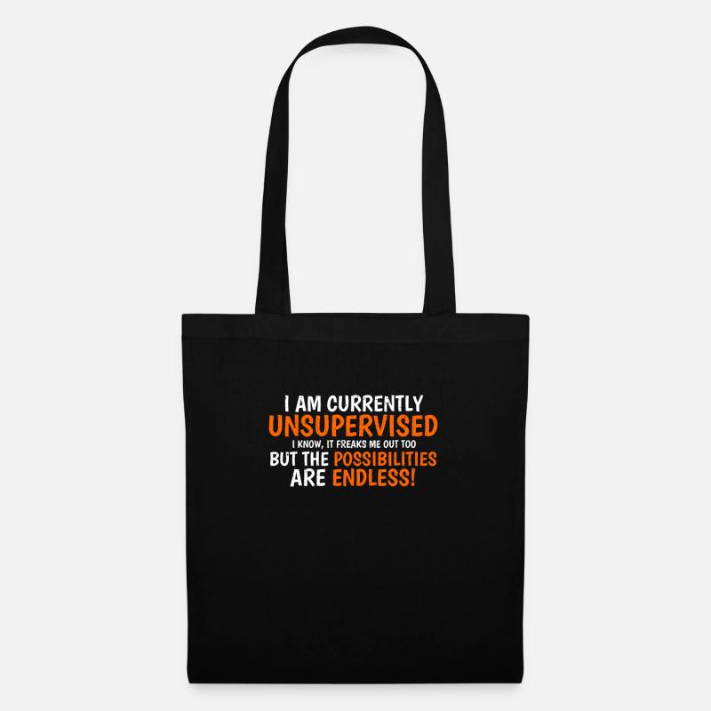 funny - Tote Bag - black