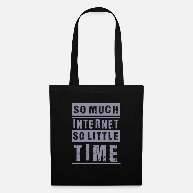 Internet - Stoffbeutel - Schwarz