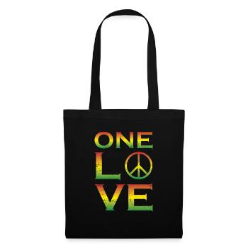 Amour reggae - Sac en tissu - noir - Devant
